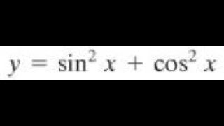 derivative Find Dxy of y  sin2x  cos2x [upl. by Yarehs]