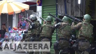 Brazil army shuts down largest favela in Rio de Janeiro [upl. by Ethbin205]