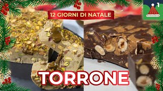 TORRONE FATTO IN CASA 🍫 AL PISTACCHIO E ALLE NOCCIOLE  🎅🏼 12 GIORNI DI NATALE ft 2foodfitlovers 🎄 [upl. by Capriola724]