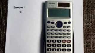 Calculating Factorials using the Casio fx991ES calculator [upl. by Eihcir]