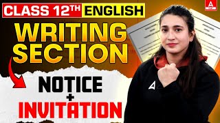 Class 12 English Writing Section Notice  Invitation  By Rubaika Maam [upl. by Edana]