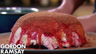 Gordon Ramsays Eton Mess Bombe Recipe [upl. by Nyrem851]