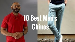 10 Best Mens Chinos  Best Mens Khakis [upl. by Lledyl]