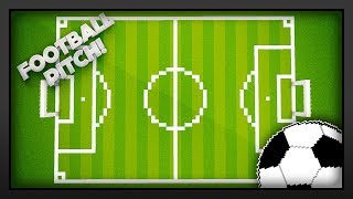 Minecraft  How To Make A FootballSoccer Pitch [upl. by Halonna251]