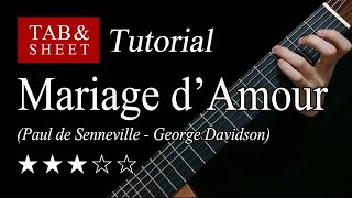 Mariage dAmour  Guitar Lesson  TAB [upl. by Ortrud]