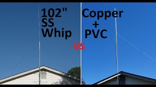 102 SS Whip vs Homemade CB Radio Base Antenna [upl. by Eiger]