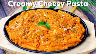 Creamy Cheesy Red Sauce Pasta  Red Sauce Pasta  Cheesy Pasta  Flavourful Food By Priya [upl. by Norehc]