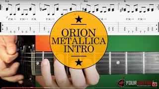 How To Play Orion On Guitar Lesson amp TAB 1 Metallica Tutorial [upl. by Daahsar918]