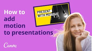 Create ANIMATED Presentations with Canva [upl. by Neelyaj]