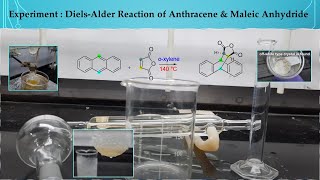 Experiment  DielsAlder Reaction of Anthracene amp Maleic Anhydride  CH2203  IISER Kolkata [upl. by Swainson]