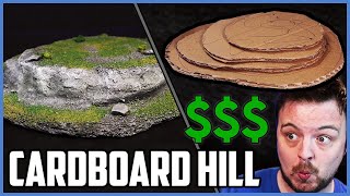 Cheapest Wargaming Hill  Cardboard Only  No XPS [upl. by Adnuahsal]