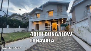 NEW BUNGALOW 4BHK  380crores LONAVALA NEAR DELLA ADVENTURE PARK [upl. by Josephson543]