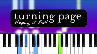 Sleeping at Last  Turning Page Piano Tutorial [upl. by Cerell]