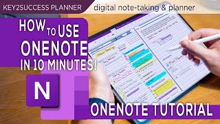 OneNote Basics Tutorial Note taking Digital Planning [upl. by Ettezus]