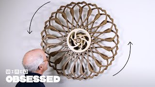 How This Guy Builds Mesmerizing Kinetic Sculptures  Obsessed  WIRED [upl. by Oecam]