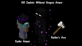 How to 1 tap Zealots in Hypixel Skyblock No drag armor [upl. by Qooraf]