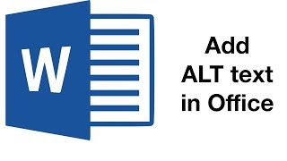 What is ALT text and how to add alternate text to MS word [upl. by Eissed753]