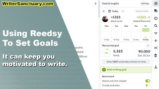 Creating a Book in Reedsy and Setting Writing Goals [upl. by Anol]