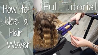 How To Use a HAIR WAVER 3 Barrel Curling Iron [upl. by Luise]