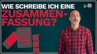 Wie schreibe ich eine Zusammenfassung [upl. by Pathe]