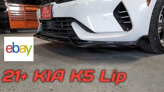 Kia K5 Front Lip Install [upl. by Zosema]