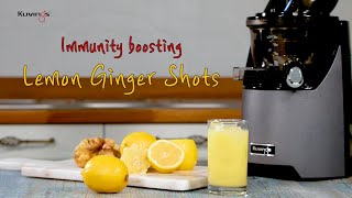 Immunity boosting Lemon Ginger Shots  Kuvings Evolution Cold Press Slow Juicer EVO820 [upl. by Matrona425]