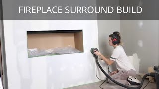 DIY Fireplace Surround and Electric Fireplace Insert Build [upl. by Cull]