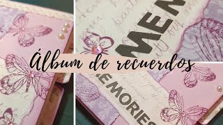 Cómo hacer un ÁLBUM de RECUERDOS ❤ Tutorial Scrapbook [upl. by Maggio214]