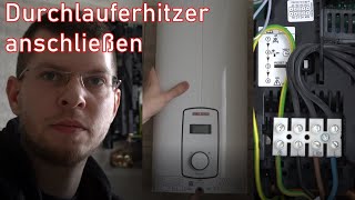 Durchlauferhitzer DLE anschließen ElektroM [upl. by Ketchan]