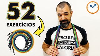 🔥 52 EXERCÍCIOS COM ELÁSTICO e músculos que eles trabalham  Saúde na Rotina [upl. by Nhguav]