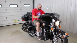 2000 Harley Davidson electra Glide Classic Vance and Hines 2 in 1 exhaust sound [upl. by Enaht]