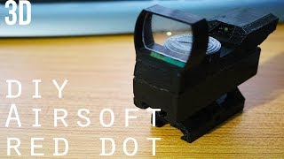 3D Printed Red Dot Sight for Airsoft [upl. by Botnick]