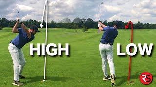 How to Hit your golf ball VERY HIGH or SUPER LOW [upl. by Olumor]