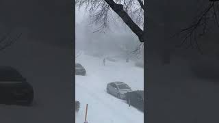 Current visuals from Montréal Québec Canada 🇨🇦 expecting up to 40cm of snow ❄️🌨️🥶 [upl. by Schnell]