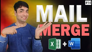 Mail Merge from Excel to Microsoft Word  How to Mail Merge using Word and Excel [upl. by Wadlinger618]