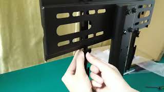 How to Install the Safety Lock of Perlesmith PSTVS04 Tabletop TV Stand [upl. by Rehpinnej]