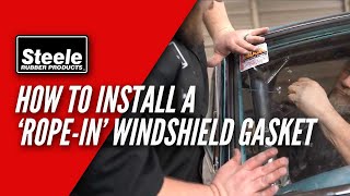 How To Install a Rope In Windshield Gasket [upl. by Yardna]