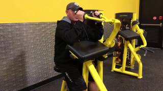 Planet Fitness Triceps Machine  How to use the triceps machine at Planet Fitness [upl. by Halona]