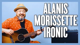 Alanis Morissette Ironic Guitar Lesson  Tutorial [upl. by Dewain292]