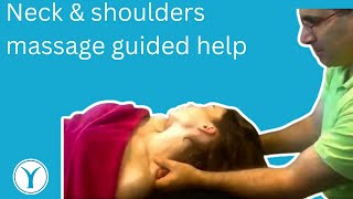 Neck amp shoulders massage guided help [upl. by Tsiuqram]