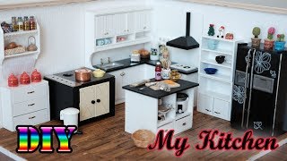 DIY Miniature Dollhouse  My Kitchen [upl. by Keg493]