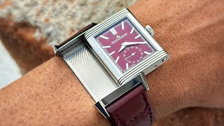 Jaeger Lecoultre Reverso Tribute Burgundy [upl. by Ymmot]