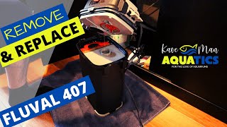 Fluval 407 Canister Filter  Remove and Install Part 1 [upl. by Boiney]