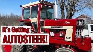 AgLeader Autosteer Install on IH 1066 [upl. by Akeyla]