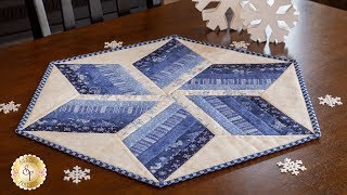 How to Use the 60º Diamond Ruler to Make a Table Topper  Shabby Fabrics Tutorials [upl. by Auberta749]