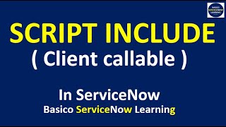 Script Include in ServiceNow  How to call ServiceNow Script Include Client Side  Demonstration [upl. by Naeruat466]