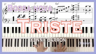 Kenny Barron  Triste Transcription  Bossa nova [upl. by Nnaharas]