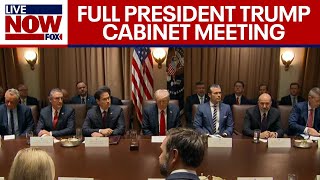 Trump Cabinet Meeting President Trump hosts meeting with Elon Musk DOGE  FULL [upl. by Fredia]