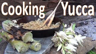 Cooking Yucca From Field to Fire Desert Survival [upl. by Mirielle885]