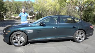 The 2021 Genesis G80 Is a MercedesFighting Luxury Sport Sedan [upl. by Nelson]